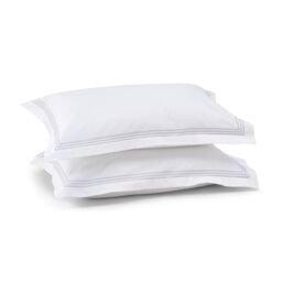 Cotton Collection Sateen Triple Row Cord Pillowcase Pair - thumbnail 2