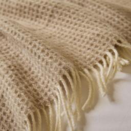 Natural Waffle Throw - thumbnail 3