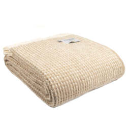 Natural Waffle Throw - thumbnail 2