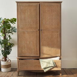 Sienna Rattan Wardrobe