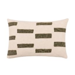 Printed Slub Cotton Feather Cushion