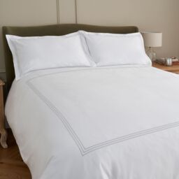 Cotton Collection Sateen Triple Row Cord Duvet Cover - thumbnail 1