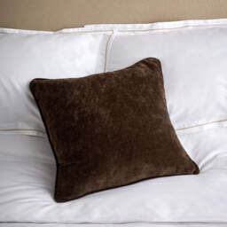 HEAVY CHENILLE SQUARE BROWN