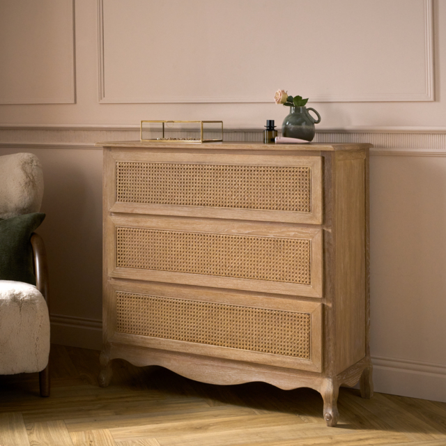 Sienna Beau Rattan 3 Drawer Chest - image 1