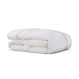 Cotton Collection Sateen Double Row Duvet Cover