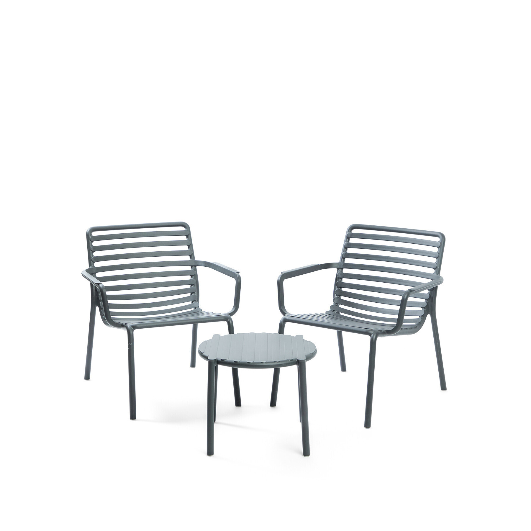 Nardi Doga Bistro Set with Bistro Table and 2 Relax Chairs Grey - image 1