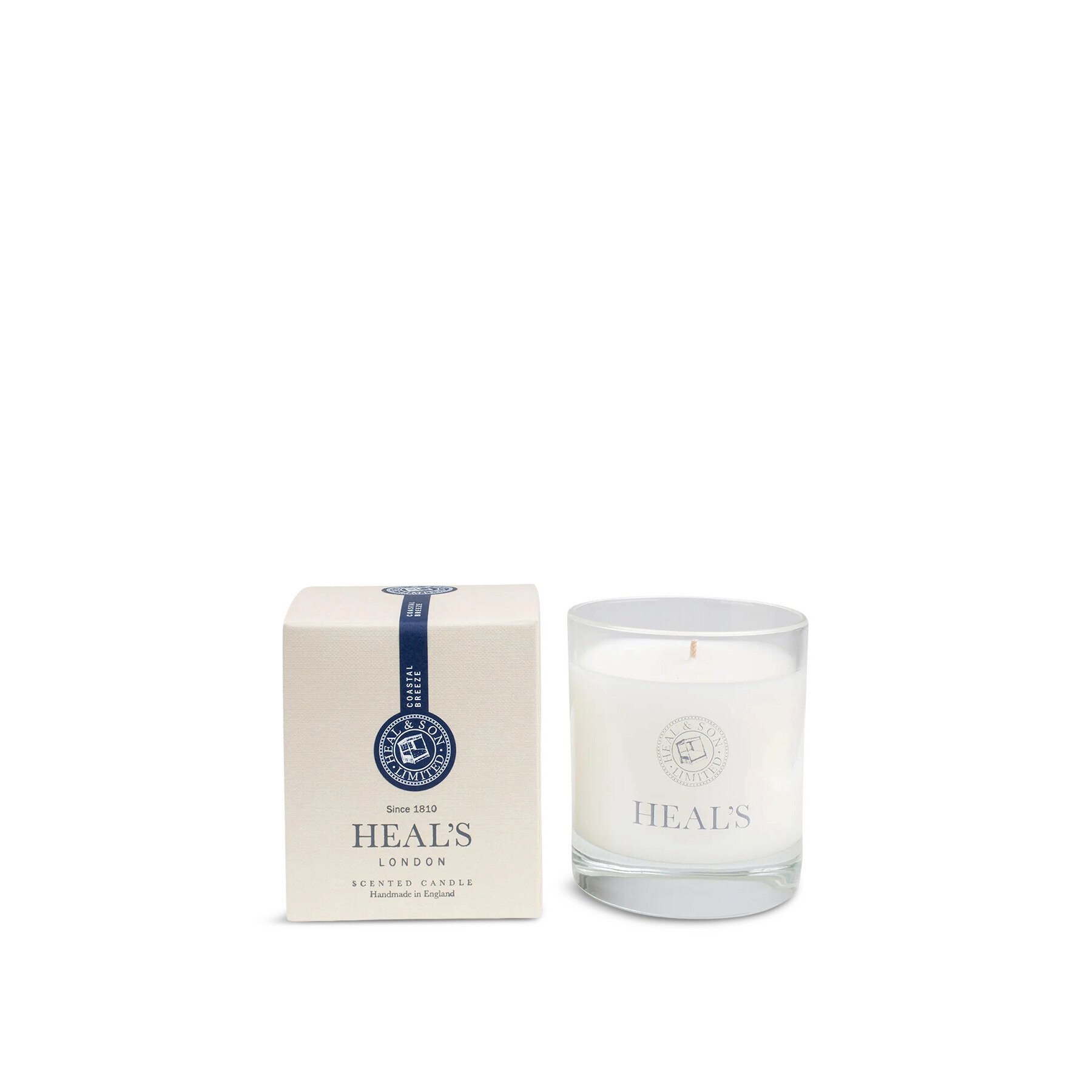 Heal's Coastal Breeze Scented Glass Candle Blue - image 1