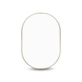 Heal's Fine Edge Mirror Oval - Size Small Gold