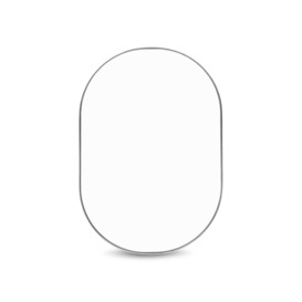 Heal's Fine Edge Mirror Oval - Size Small Silver