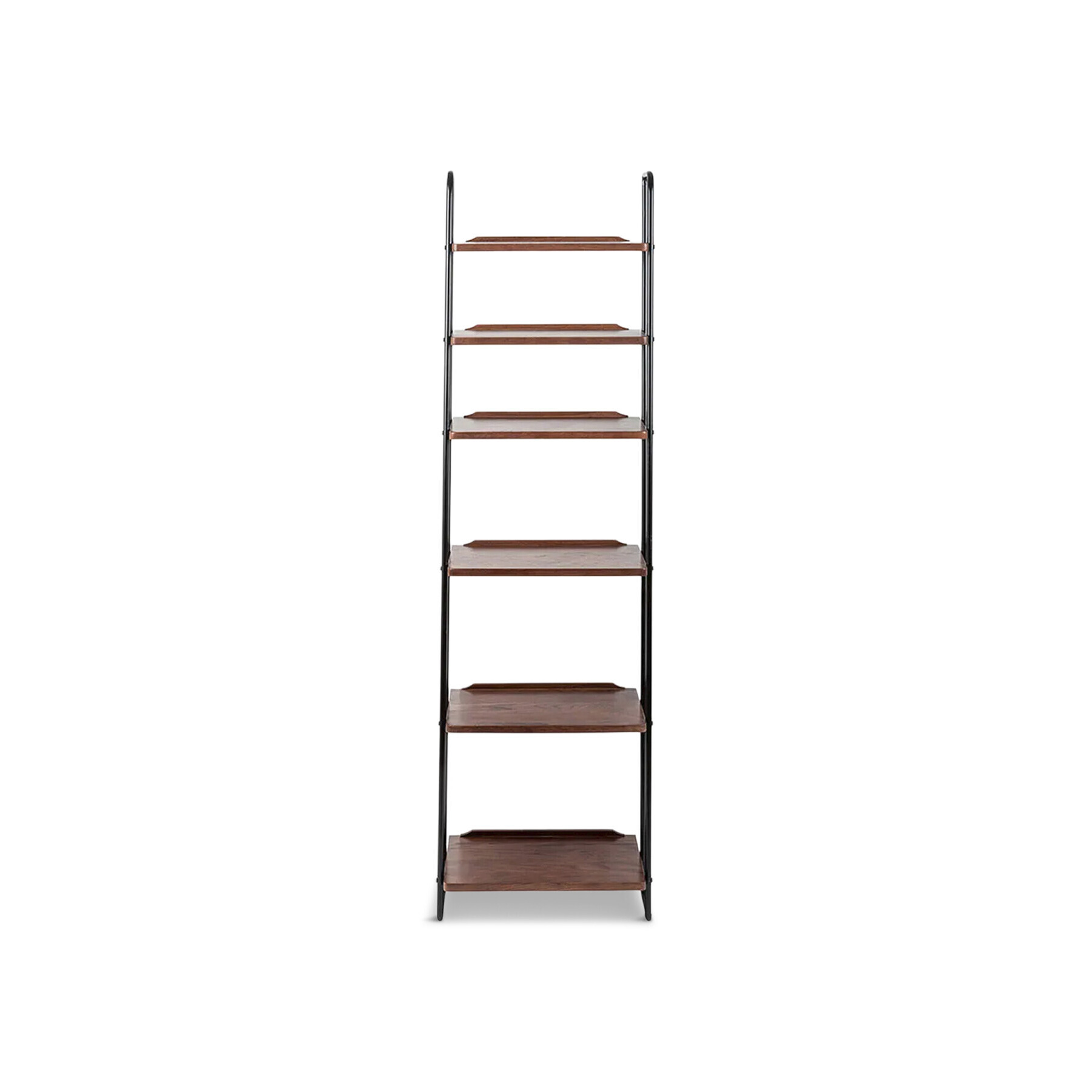 Heal's Brunel Lean To Narrow Shelves Dark Wood - Size 50x35x175 Brown - image 1