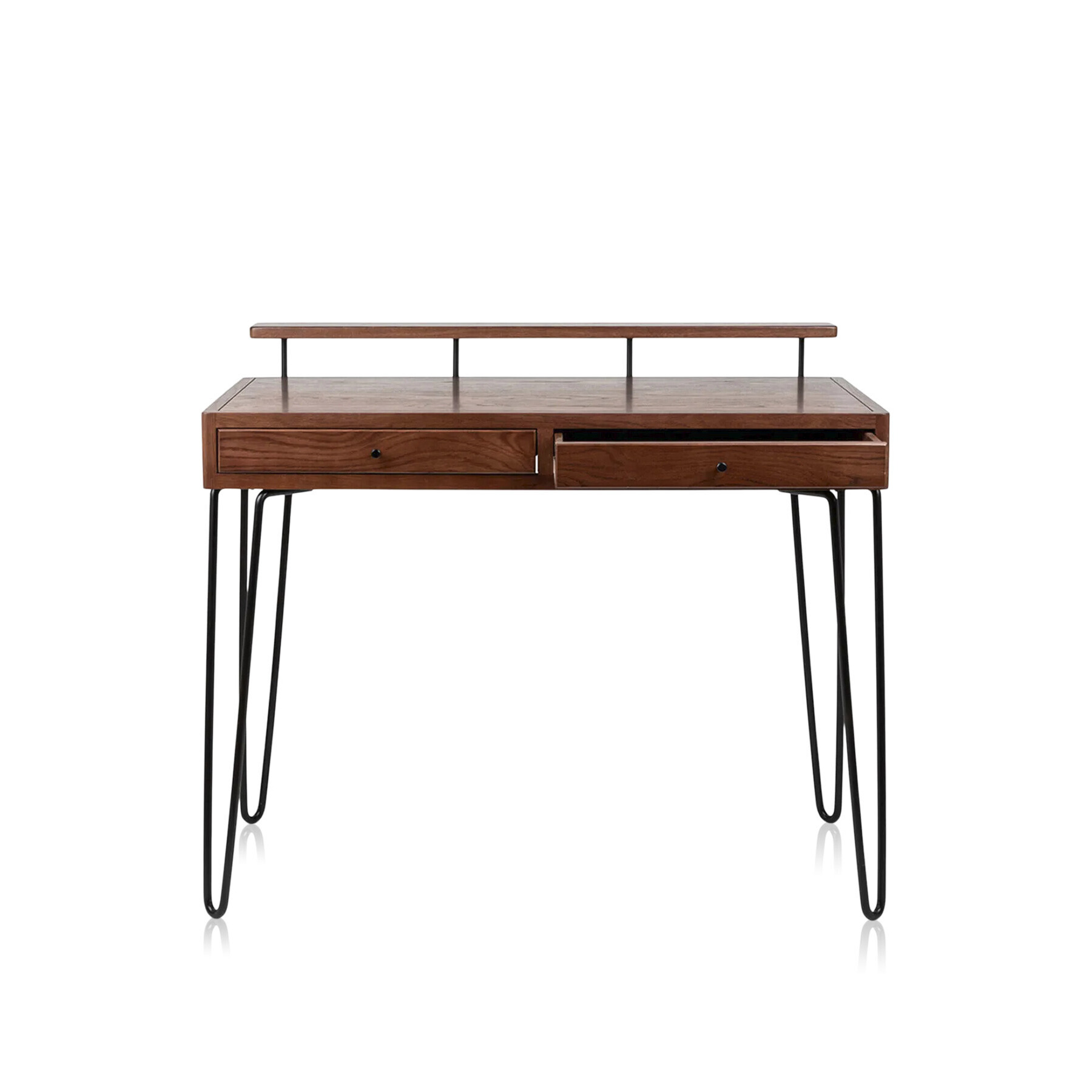 Heal's Brunel Desk Dark Wood - Size 110x61x85 Brown - image 1