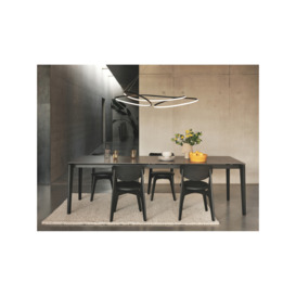 Heal's Rocca Ceramic Extending Table - Size 160x90x76 Black