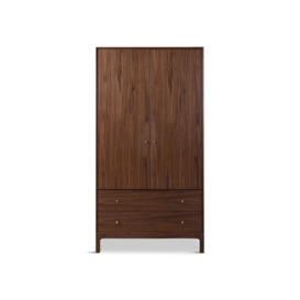 Heal's Artie 2 Door Wardrobe - Size 100x60x190 Brown - thumbnail 1