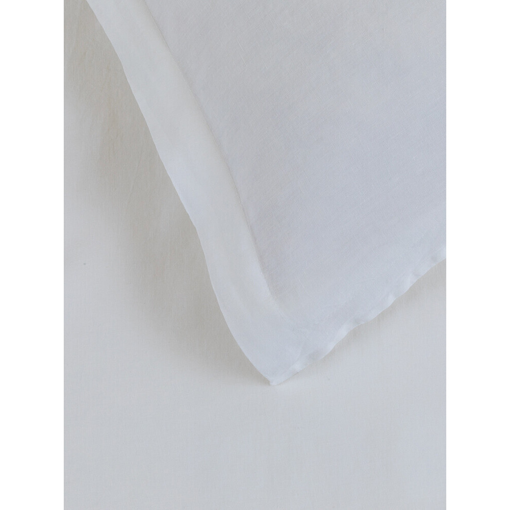 Heal's Washed Linen Duvet Cover - Size Super King White - image 1