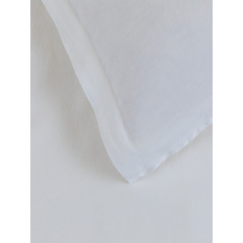 Heal's Washed Linen Duvet Cover - Size Super King White - thumbnail 1