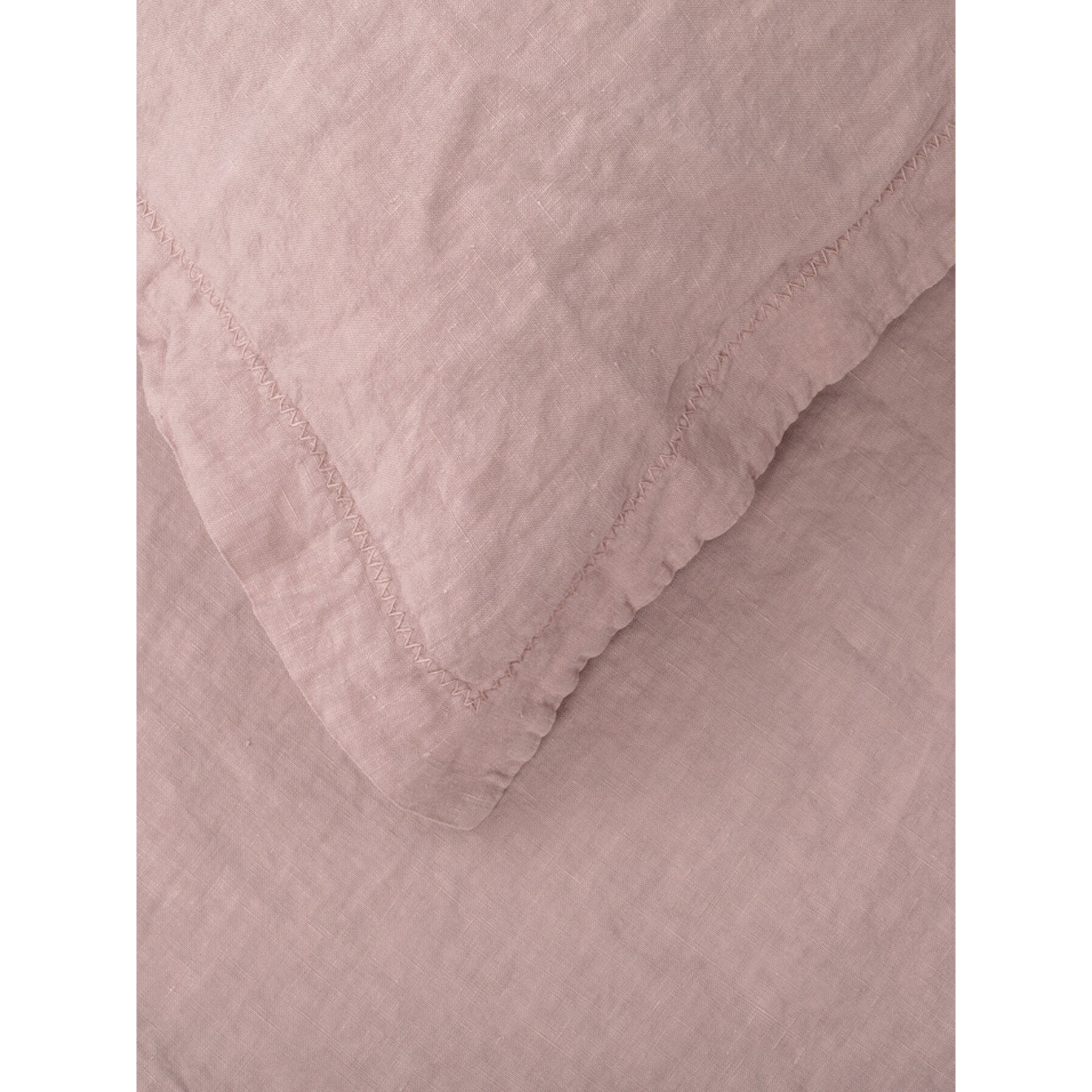 Heal's Washed Linen Fitted Sheet - Size Super King Pink - image 1