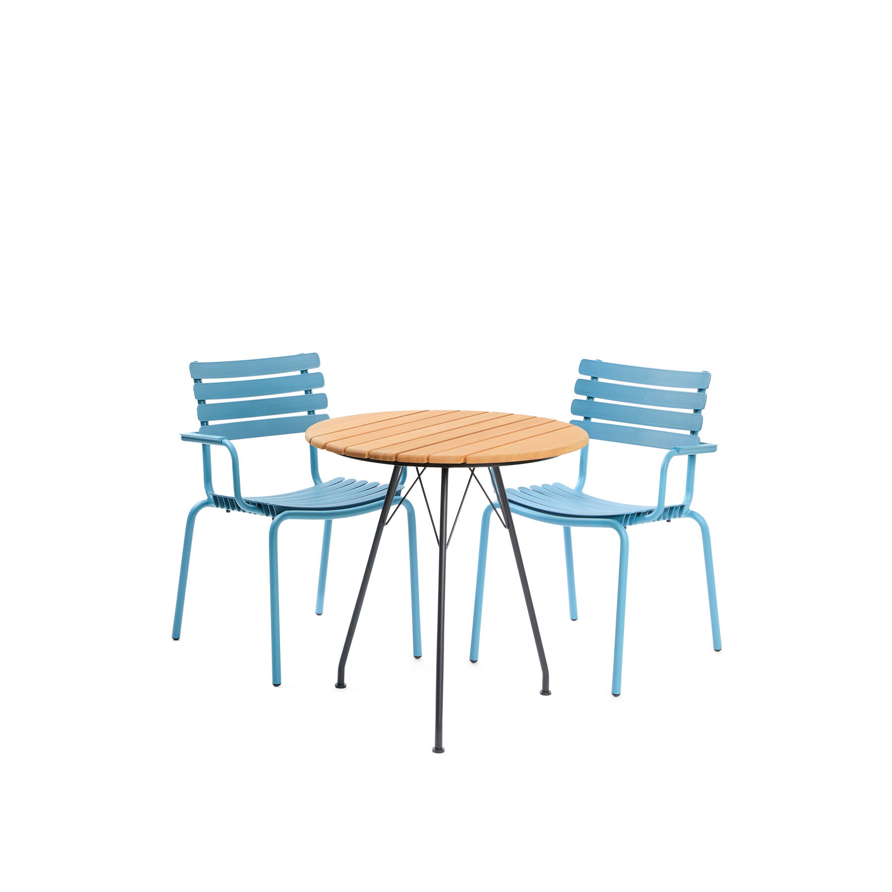 Houe CIRCUM Bistro Set with Bistro Table and 2 Dining Chairs Blue - image 1