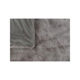 Heal's Arctic faux fur throw grey 150 x 200 - Size 200x150 - thumbnail 2