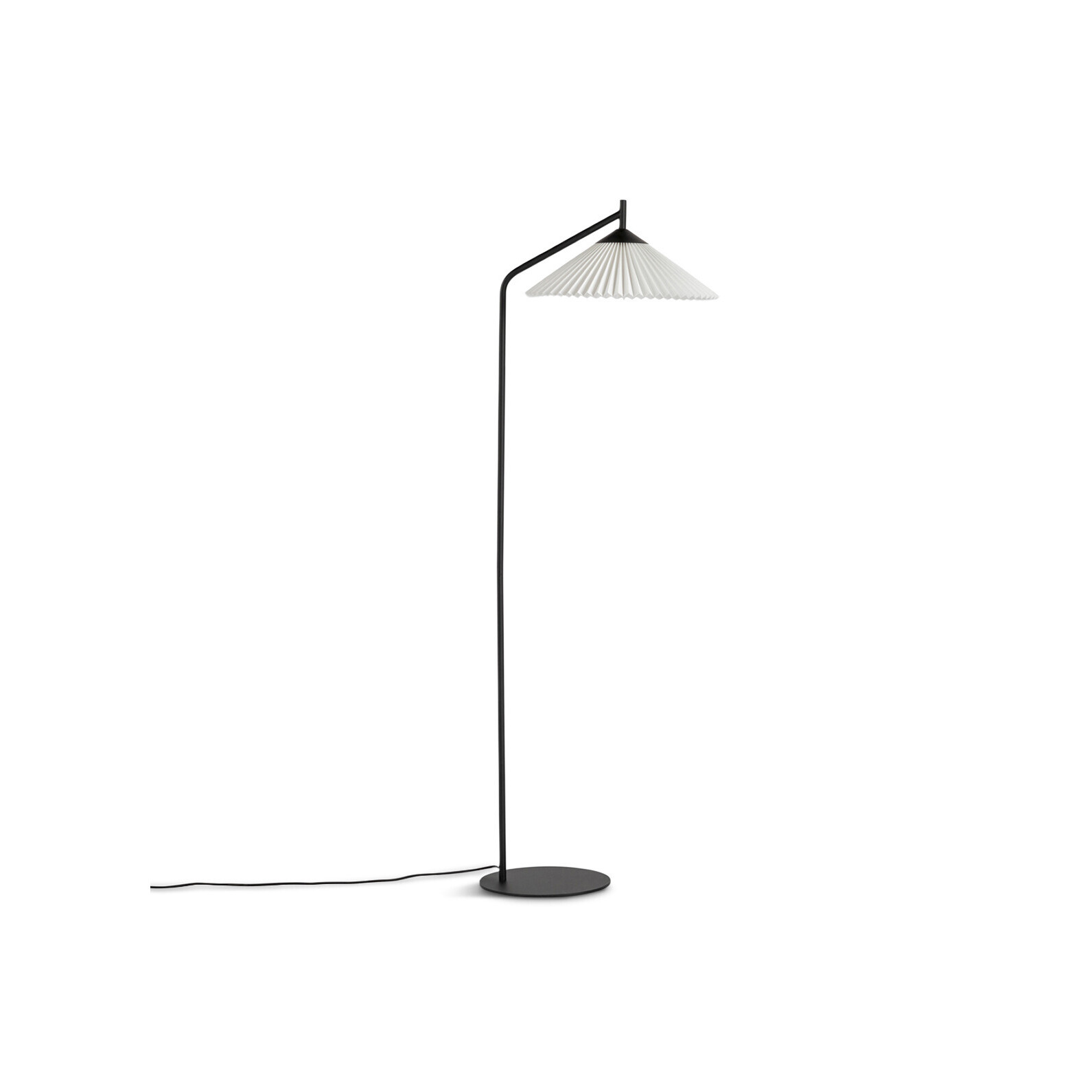 Heal's Pleated Floor Lamp Black/White - Size 145x41x50 - image 1