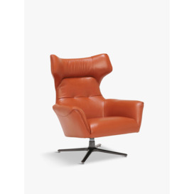 Barker and Stonehouse Jax Swivel Chair, Melbourne Ochre Orange - thumbnail 1