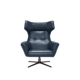 Barker and Stonehouse Jax Swivel Chair, Melbourne Navy Blue - thumbnail 2