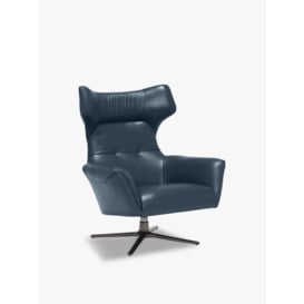 Barker and Stonehouse Jax Swivel Chair, Melbourne Navy Blue