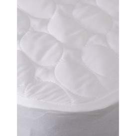 The Fine Bedding Company Quilted Luxury Waterproof Mattress Protector - Size Single White - thumbnail 2