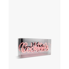 Locomocean Acrylic Box Neon Cocktails Pink