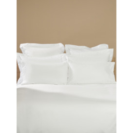 Fenwick at Home Mayfair Ultimate Egyptian Cotton Sateen Long Oxford Pillowcase 50 x 90 cm - Size Large White - thumbnail 1