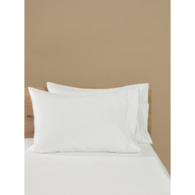 Fenwick at Home Mayfair Ultimate Egyptian Cotton Sateen Standard Pillowcase 50 x 75 cm White - thumbnail 2