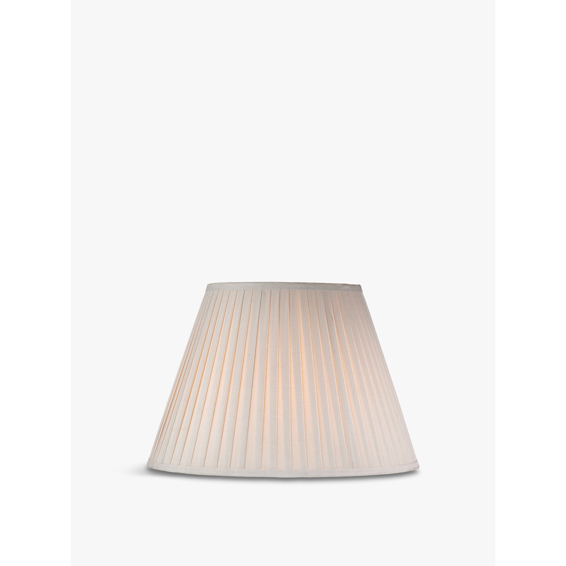 Dar Lighting Taupe Cotton Tapered Drum Shade 43cm Beige - image 1