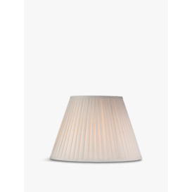 Dar Lighting Taupe Cotton Tapered Drum Shade 43cm Beige - thumbnail 1