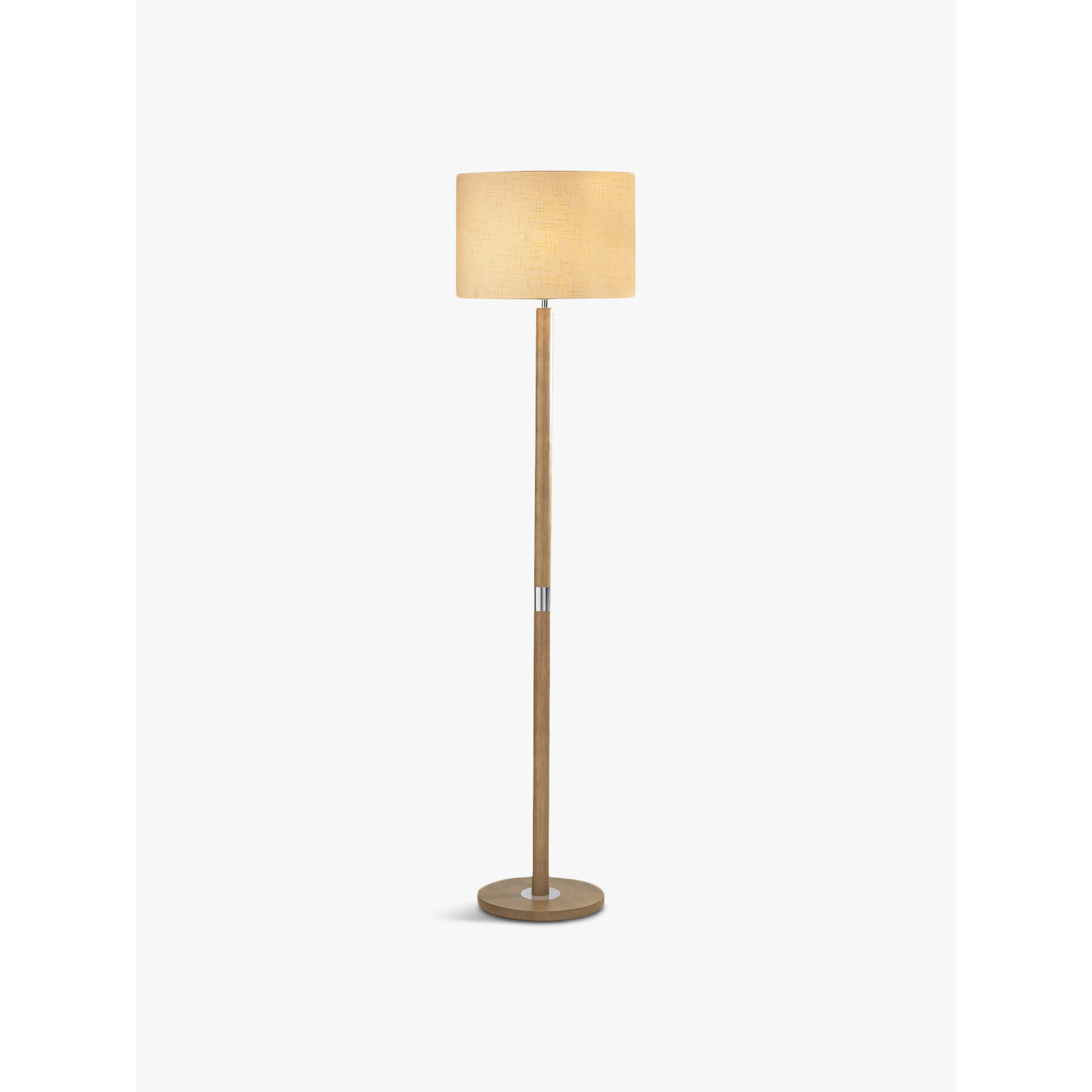 Dar Lighting Avenue Floor Lamp Light Wood with Shade Brown - image 1
