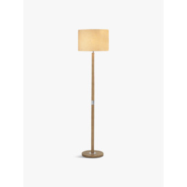 Dar Lighting Avenue Floor Lamp Light Wood with Shade Brown - thumbnail 1