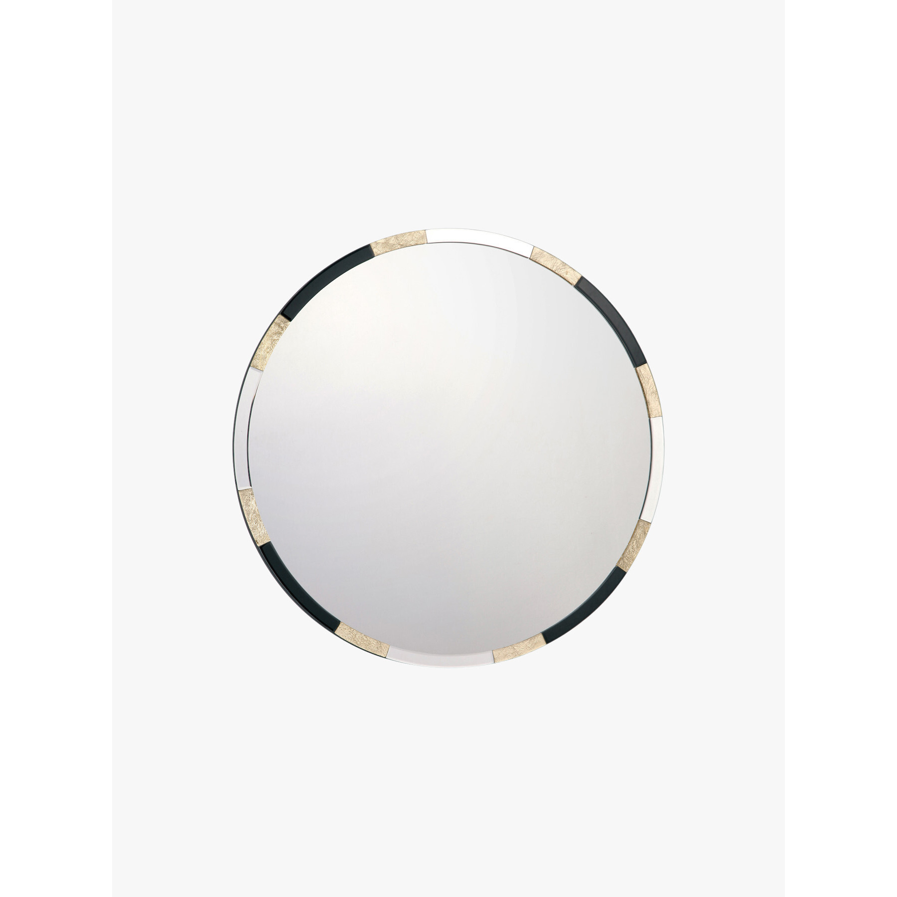 Dar Lighting Gadany Round Gold Leaf Mirror