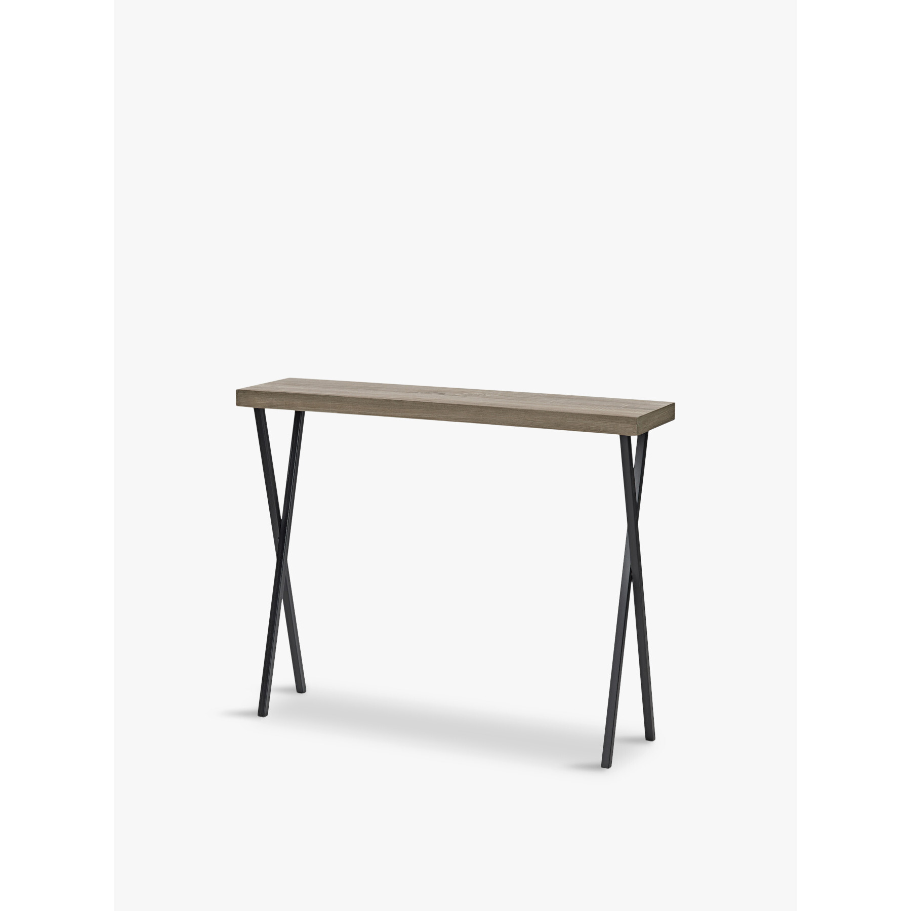 Dar Lighting Data Oak Style Effect Console Table Brown - image 1
