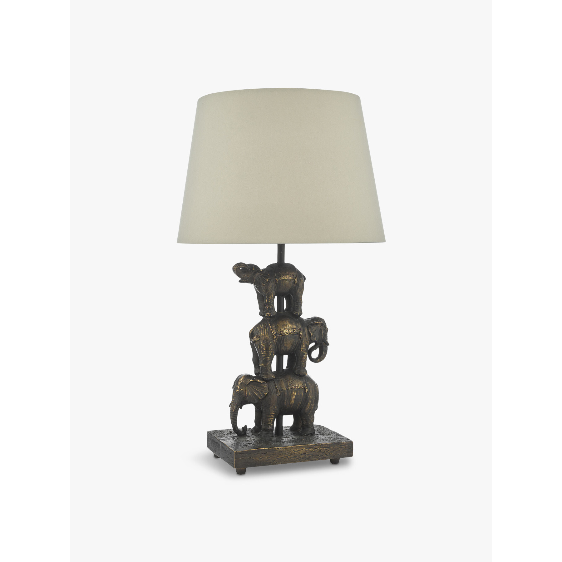 Dar Lighting Alina Elephant Table Lamp Bronze - image 1
