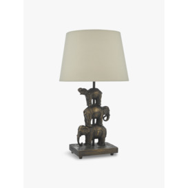 Dar Lighting Alina Elephant Table Lamp Bronze - thumbnail 1