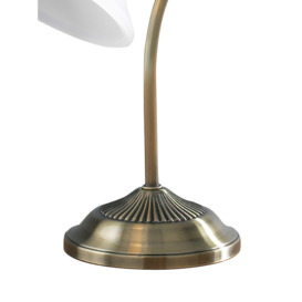 Dar Lighting Boston Table Lamp Antique Brass Bronze - thumbnail 2