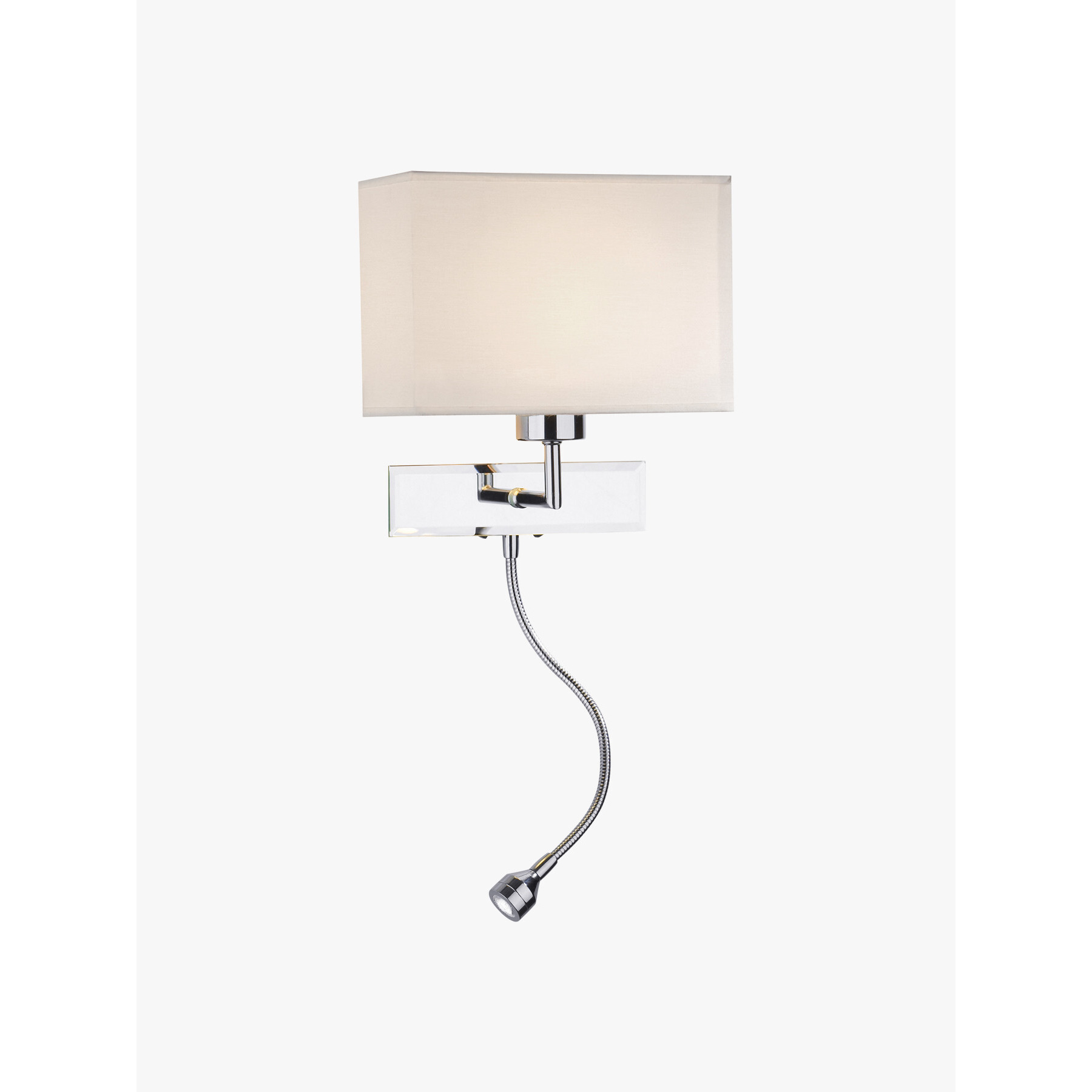 Dar Lighting Amalfi Wall Light LED Bracket Silver - image 1