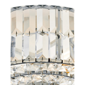 Dar Lighting Errol Crystal Semi Flush Fitting Silver - thumbnail 2