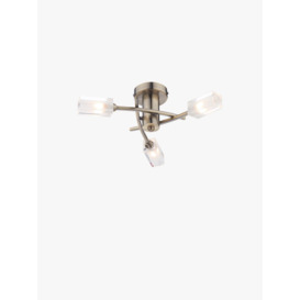 Dar Lighting Morgan Semi Flush Light Bronze