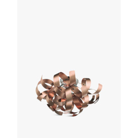 Dar Lighting Rawley Ribbon Flush Light Bronze - thumbnail 1