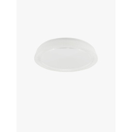 Dar Lighting Udell Flush Acrylic LED Ceiling Light Silver - thumbnail 1