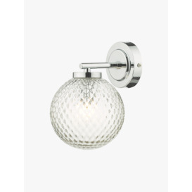 Dar Lighting Wayne Bathroom Wall Light Silver