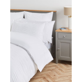 Fenwick at Home York Cotton Bedlinen Square Pillowcase - Size Standard White