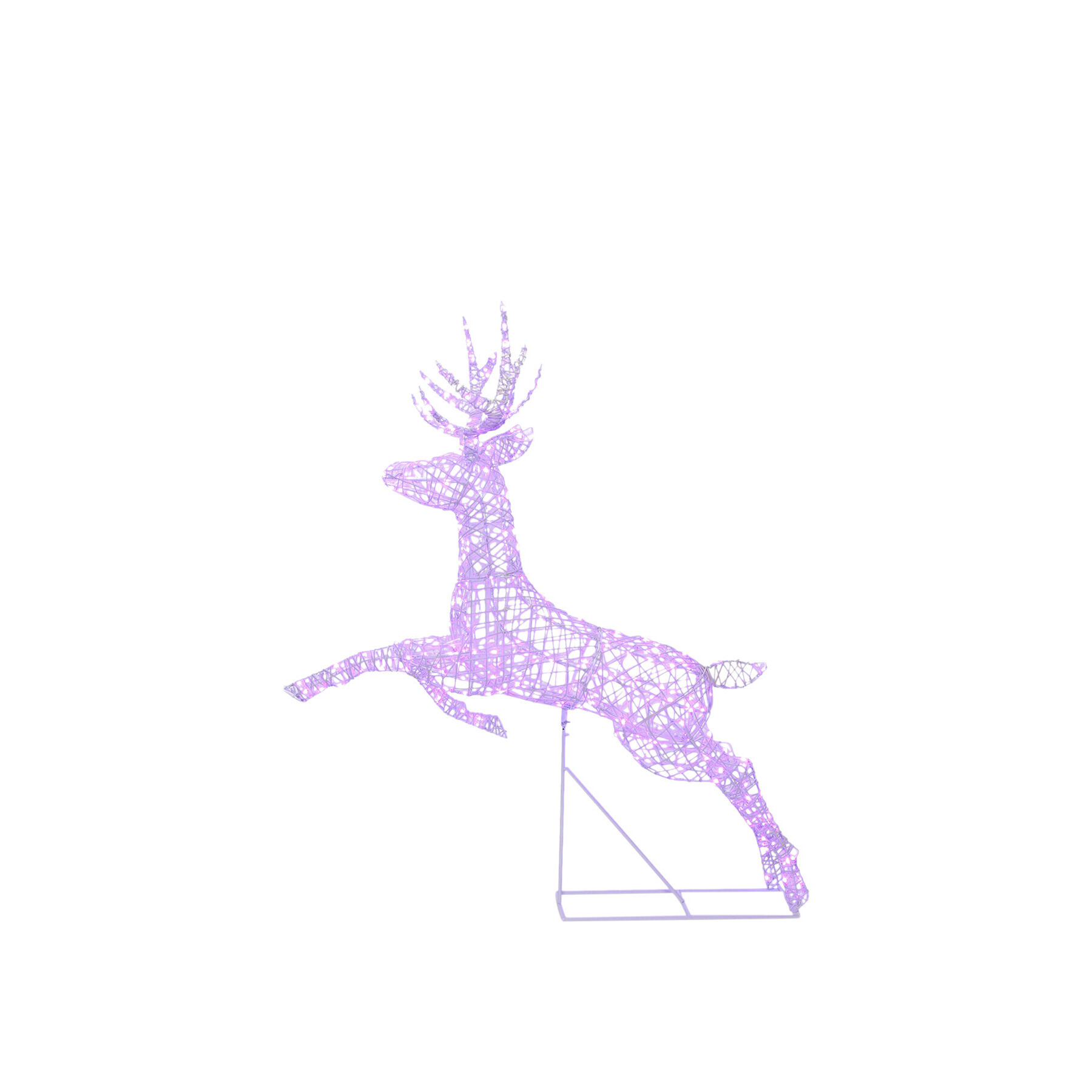 Christmas Richmond Leaping Stag - White Rattan - image 1
