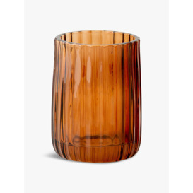 Andrea House Brown Glass Toothbrush Holder