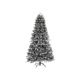 Christmas 180cm York Spruce Flocked PE/PVS Hinged Tree