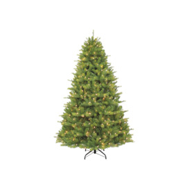 Christmas 180cm Surrey Fir PE/PVC Hinged Tree with 350 Warm White LEDs